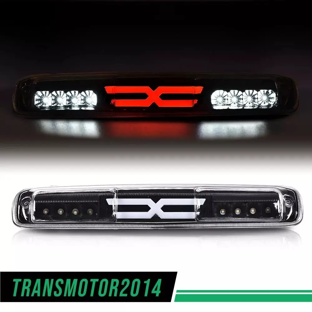 Fit for 99-07 Silverado/Sierra 3D LED Bar Third Tail Brake Light Cargo Lamp Black for Chevy Silverado GMC Sierra Third Brake Light G-PLUS