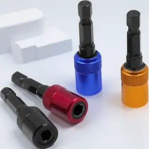 1/4 Inch Magnetic Drill to Screwdriver Adapter Kit - High-Precision Alloy Steel Impact Bit Holder with Quick-Change Extension Rod for Professional & DIY Mechanical Repair, Automotive & Home Tools