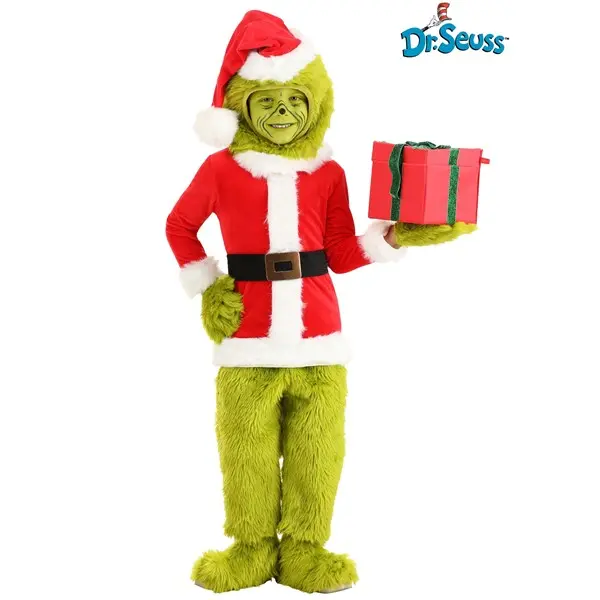 Dr. Seuss Toddler Grinch Santa Open Face Costume