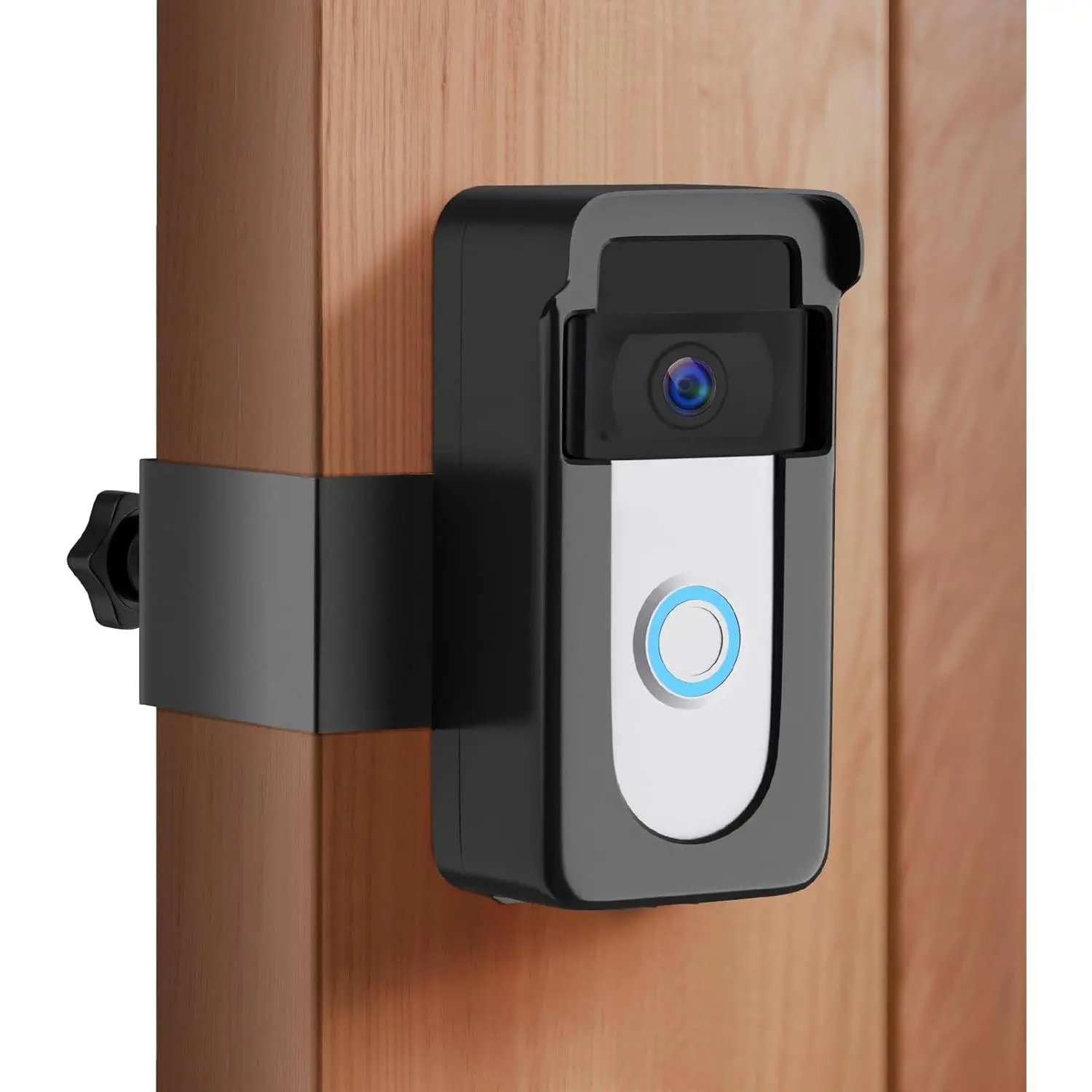 Anti- Doorbell Camera Mount Compatible with Ring  Doorbell 2nd Gen (2020/2024 Release), 1/2/3 Plus/3/4/ Doorbell Plus/Pro, No Drill Camera Door Mount Holder for Houses, Rentals