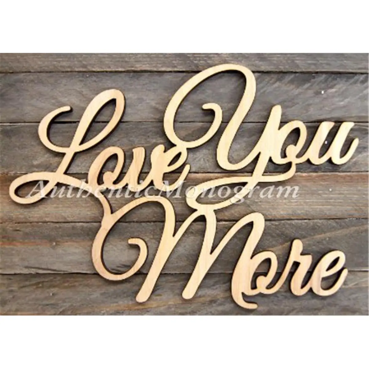 G.DeBrekht 92208P-18 Love You More Filigree Frame, Painted Wooden Monogram Decor Sign with Mount Feature