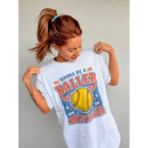 Softball Baller Graphic Top