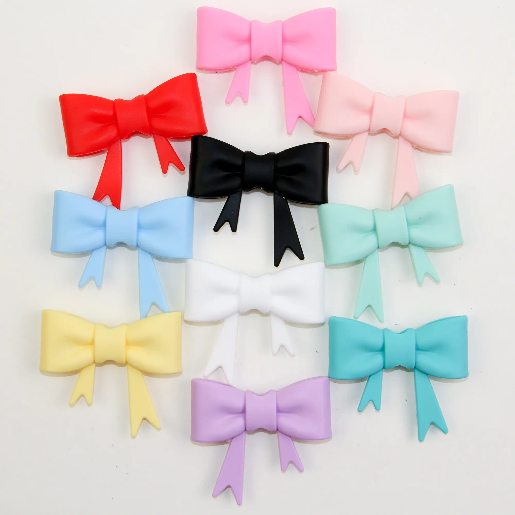 Different shapes Silicon beads big bow,Heart ,suit for beadable pens