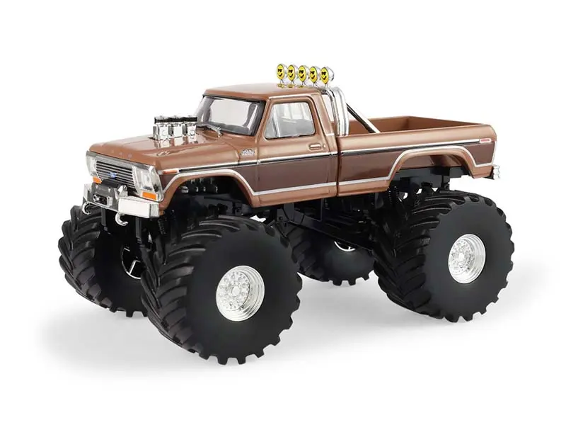 New Greenlight 88051 1978 Ford F-350 BFT (Kings of Crunch) Monster Truck - 66-in Tires, 1:43 Scale Diecast Metal Collectible - Model Cars, Heavy Truck Model Toys, Scale Toys - Ages 14+, Choking Hazard Small Parts
