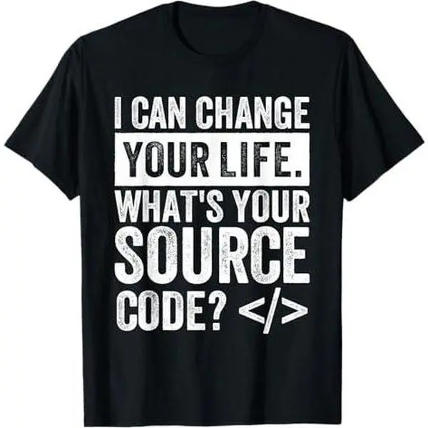 Source Code Design for Computer Code Developer and Coder T-Shirt
