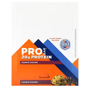 ProBar Protein Bar, Cookie Dough, 12 Bars, 2.47 oz (70 g) Each