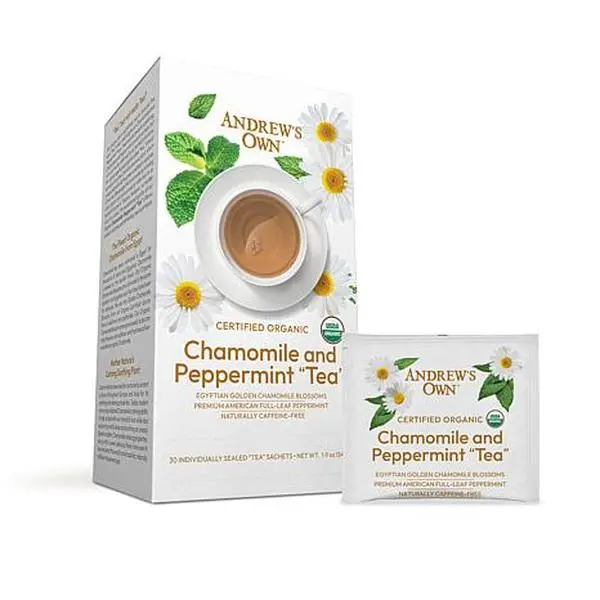 Andrew Lessman Certified Organic Chamomile and Peppermint Tea - 30 Sachets