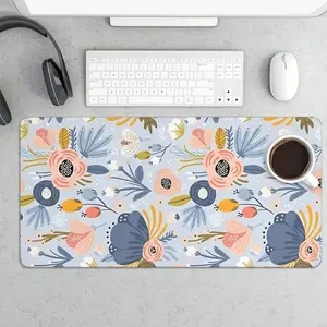 Extra Large Floral Gaming Mouse Pad With Non Slip Surface for Smooth Mouse Control and Comfortable Gaming Experience
