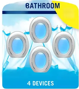 Febreze Bathroom Air Freshener Odor-Fighting Plug In Alternative Air Fresheners for Home Bathroom Kitchen Closet Linen Sky Scent 4 Count