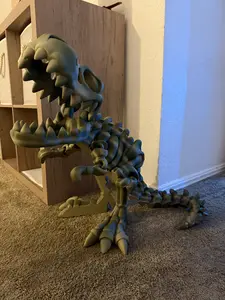 XXL Flexi T-Rex Multi-Color Shifting Dinosaur Fully Articulated with Dynamic Filament for Collectors Enthusiasts and TikTok Creators