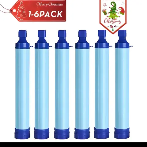 Outdoor Emergency Water Straw Filter for Safe Drinking - Portable and Lightweight
