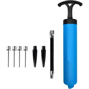 Ball Pump for Basketball, Soccer, Volleyball, Rugby, Water Polo Ball & Other Inflatables Air Pump, Needles and Nozzles Included