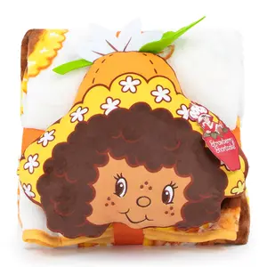 Jay Franco Strawberry Shortcake Orange Blossom Nogginz Set 40x50 Blanket & Pillow