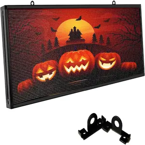 P6 Professional LED Display Support Images & Video | 40x17 inch Outdoor Digital Sign | 6mm Pitch for Long Distance (4-10m) Viewing | IP65 Waterproof | WiFi & App Control | for Stadium, Church, Arena, School Advertising