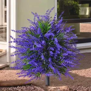 Country Style Lavender Plant Insert, Balcony Entrance Courtyard Garden Potted Decorative Greenery, Outdoor Home Decoration, Flower