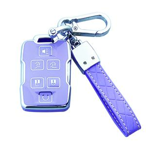 Key Fob Cover Case Compatible with Chevy Silverado 1500 2500HD 3500HD Tahoe Suburban Colorado Canyon GMC Sierra Yukon Accessories Shell Protector