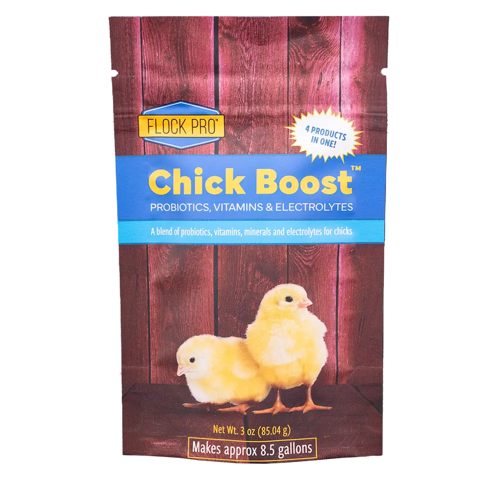Flock Pro Chick Boost for Chicks | Probiotic, Vitamin & Electrolyte Supplement | 3 oz