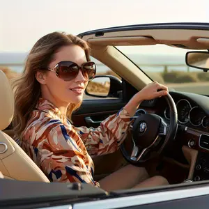 Women's trendy sunglasses featuring an oversized frame and protective design. retro hollow-out metal frame sunglasses, perfect for women's travel and vacation Square Aviator Classic Black Gold Anti-Blue Light Eyewear angular glasses bioptic telescopic