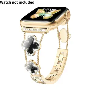 [Excluding watch, adjustable size] Elegant and stylish strap suitable for Apple watch - Metal design - Compatible with all series - Fashionable and durable