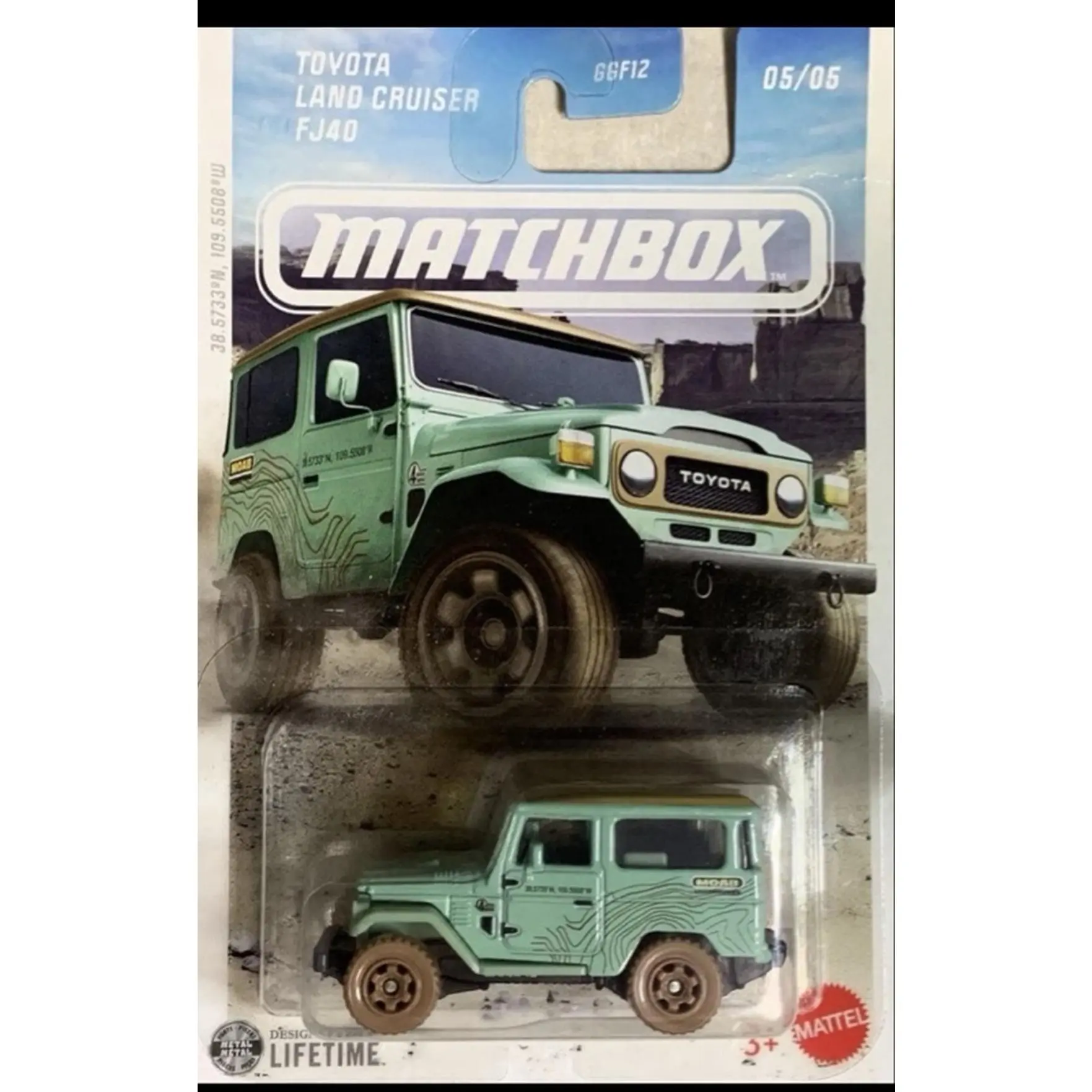 Matchbox Green Toyota Land Cruiser FJ40 05/05 Model 66F12 Die-Cast Metal Toy Car for Car Collectors