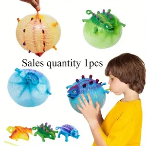 Creative Novelty Toy Blowable Animal Stress Relief, Inflatable Dinosaur Pop, Fun Kids Plaything, Unique Gift Idea, Stress Relieving Accessory, Stress Relief Model