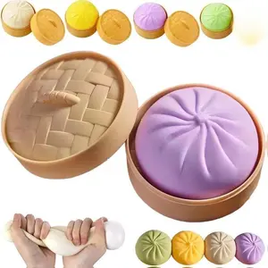 Jumbo Rainbow Glitter Dumpling Squishy Stress Ball - 2026 Trending Soft Stretchy Food-Shaped Fidget Models, Party Gifts, Valentine's Day gifts Decompression Squeeze Multifunction, teen girl gifts, gifts for boyfriend, teacher appreciation gifts