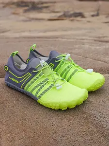Unisex's Lace Up Quick Drying Water Shoes, Non-slip Wear-resistant Swimming Shoes, Outdoor Sports Shoes for Hiking, Fishing, Yoga Diving