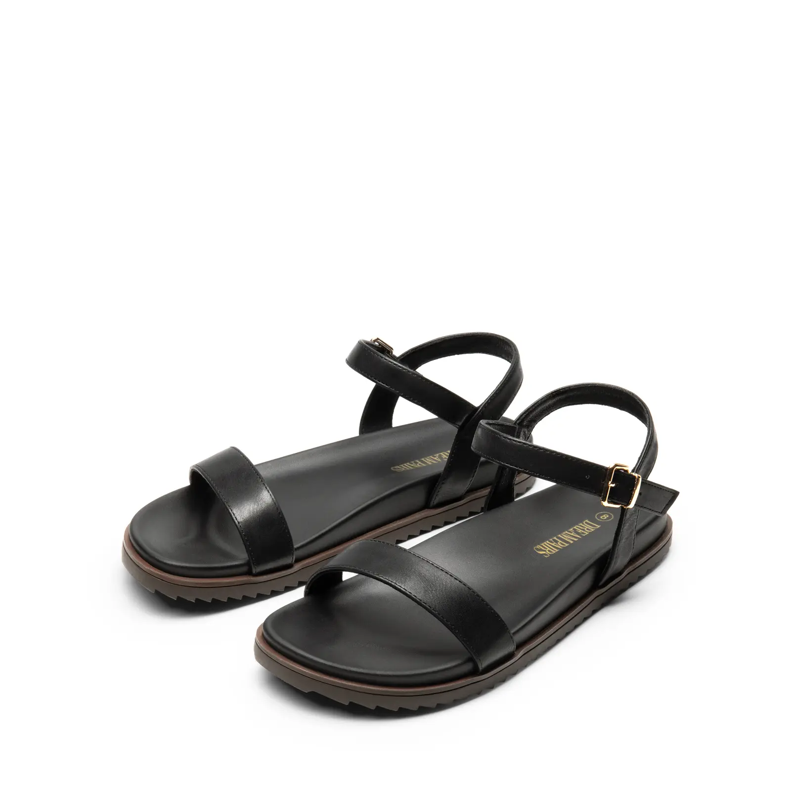 DREAM PAIRS Women's Stylish Round Toe Wedge Casual Sandals - Anti Slip Sandals for Summer Outdoor Walking, with Arch Support, Buckle Closure, Women's Footwear for Casual Beach Shoes, Sandals Women