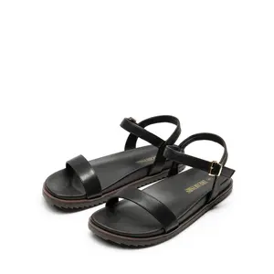 DREAM PAIRS Women's Stylish Round Toe Wedge Flat Sandals - Shoe, Footwear with Arch Support, Non-Slip Outsole, Buckle for Summer Walking Shoes DREAM PAIRS Women's Stylish Round Toe Wedge Flat Sandals - Shoe, Footwear with Arch Support, Non-Slip Outsole, Buckle for Summer Walking Shoes