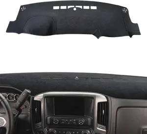 Dash Cover Dashboard Mats for 2014-2018 Chevy Chevrolet Silverado 1500/ Sierra 1500, Interior Dash Cover Mat for 2015-2019 Chevy Silverado/ Sierra 2500HD 3500HD, Gray