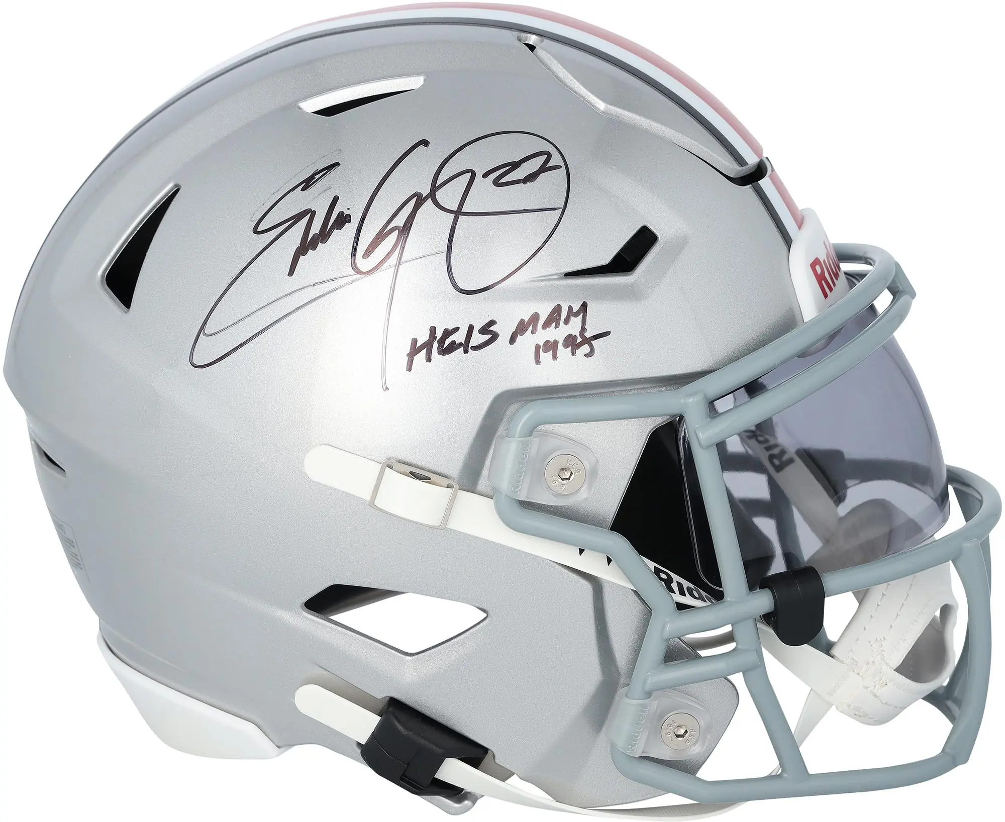 Eddie George Ohio State Buckeyes Autographed Riddell Speed Flex Midi Helmet with "Heisman 1995" Inscription - Fanatics Authentic Certified