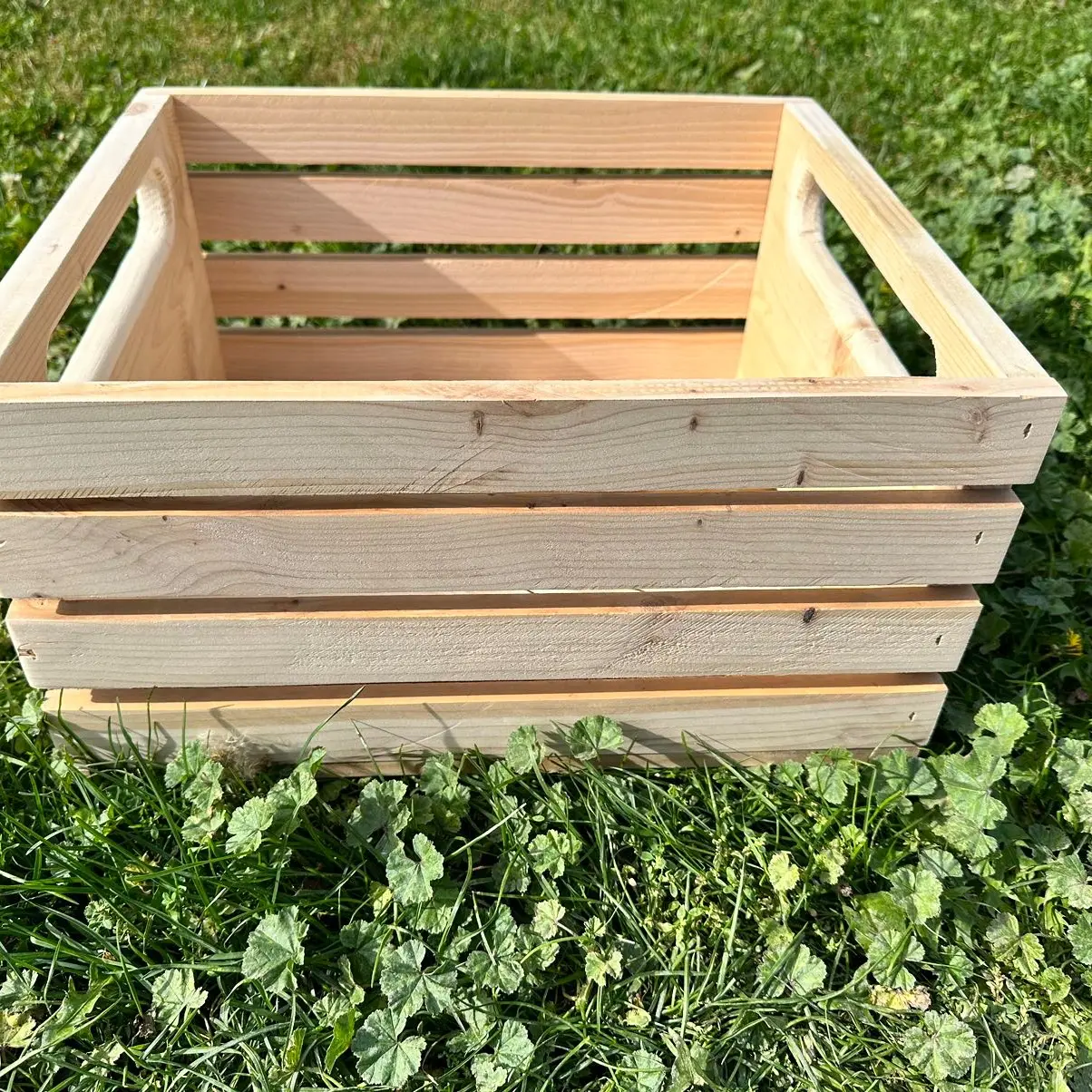 Wood storage crate With handle Wood storage crate With handle