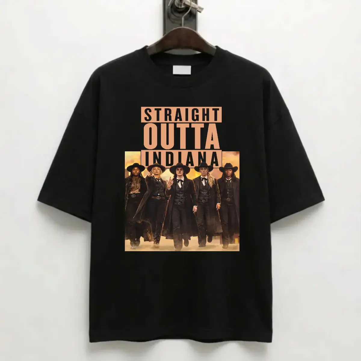 Straight Outta Indiana Shirt, Feverstone Western Graphic T-Shirt, Funny Indiana Basketball Fan Unisex Tee, Gift For Fans