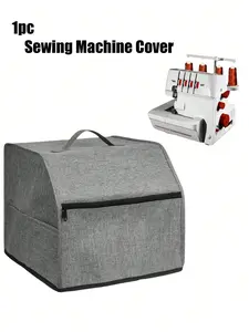 Dust and waterproof sewing machine cover, with pockets for storing sewing supplies, suitable for most standard sewing machines, sturdy and durable, can be used as kitchen decor, household item,