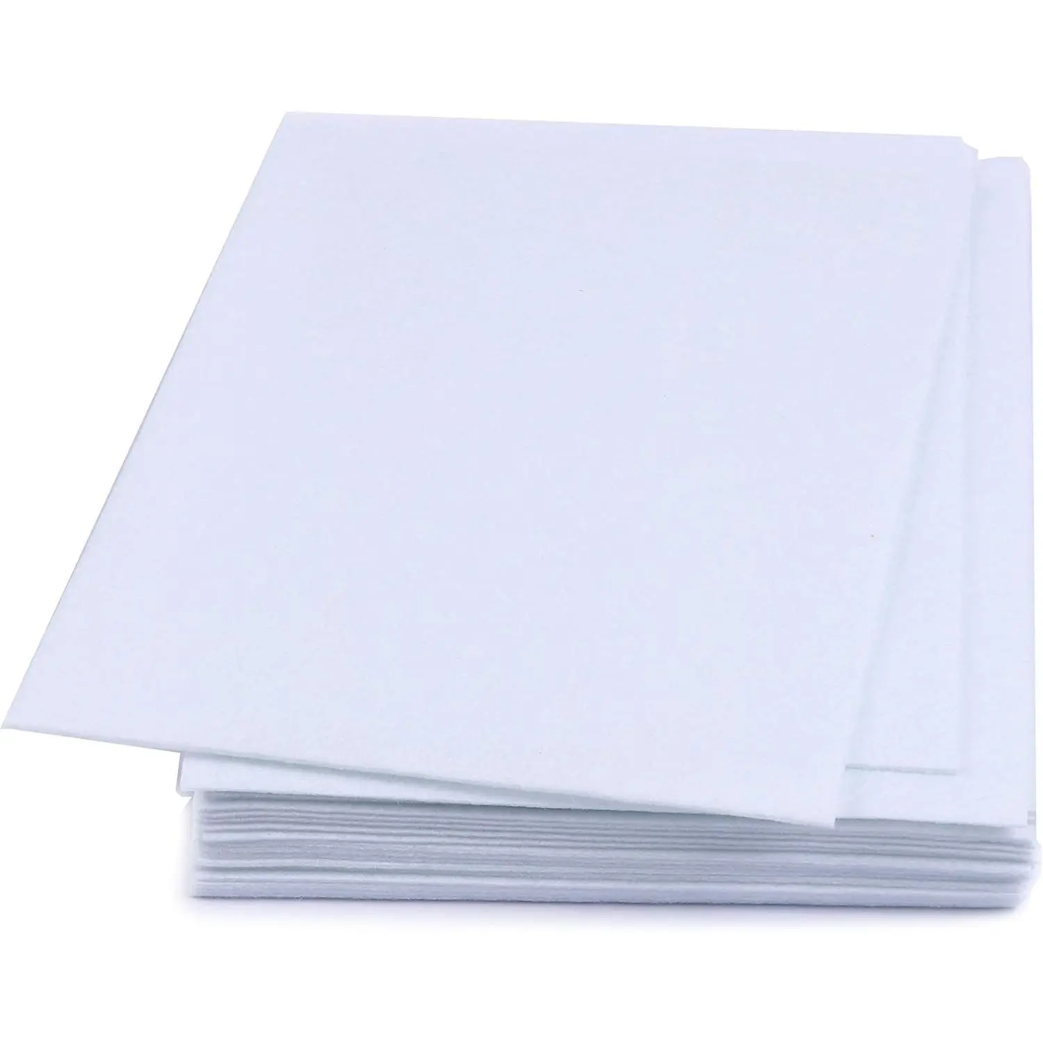 Stiff Felt Sheets Thick Felt 9 Inch X 12 Inch - 15 count Pack, White