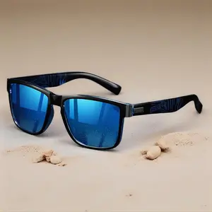 Fashion Vintage Square Polarized Sunglasses Model 518 Luxury Designer Eyewear UV400 for Outdoor Sports