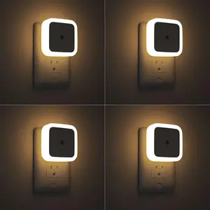 Night Light, Night Lights Plug into Wall 4-Pack, Nightlight Plug in Night Light, Dusk to Dawn Night Lamp Led (Soft White)