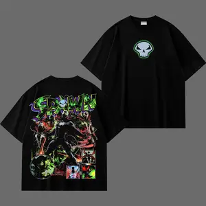 Spawn Graphic T-Shirt, Dark Anti Hero Comic Tee, Hellspawn Streetwear Shirt, Neon Glow Skull Graphic Tee, Gothic Horror Streetwear, Oversized Vintage Comic Shirt, Unisex Streetwear Tee, TikTok Viral Aesthetic Shirt, Gift for Comic Fans