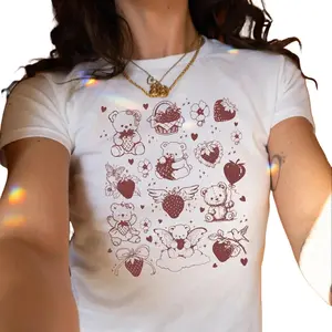 Women's Tee Kawaii Sweet Teddy Bear, Cute Tee, Trendy Tee vintage Tee, y2k t-shirt, Teddy Bear Tee, y2k tee