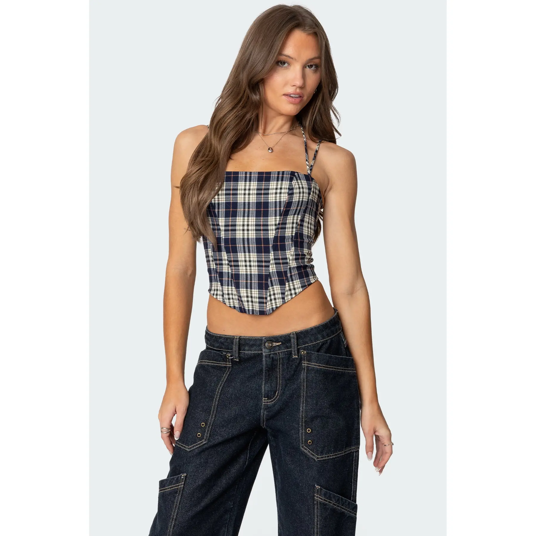 Leon Plaid Corset