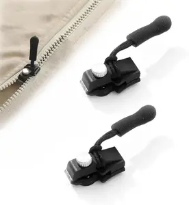 Universal Mini Adjustable Zipper Restorer Non-Slip Metal Universal Zipper Repair Replacement Head,Instant Zipper Fix Zippers Fix Repair Kit for Jackets, Coats, Boot, Backpack, Hoodie, Metal, Plastic & Nylon Coil Zippers