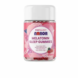 NMNOR Sleep Gummies - Berry Flavor, 60 Ct (30-Day Supply) Melatonin Supplements Strawberry Vitamin