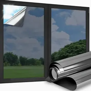 One-way Mirror Window Film, Privacy & Sun Protection Window Film, Heat Insulation Adhesive Film, Window Privacy Films, Suitable for Home, Office, Restaurant Or Classroom