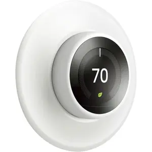 Metal Nest Learning Thermostat Wall Plate Compatible with  Nest Learning Thermostat 3rd /2nd/1stGeneration 5.9 Inch White (Nest Thermostat not Included)