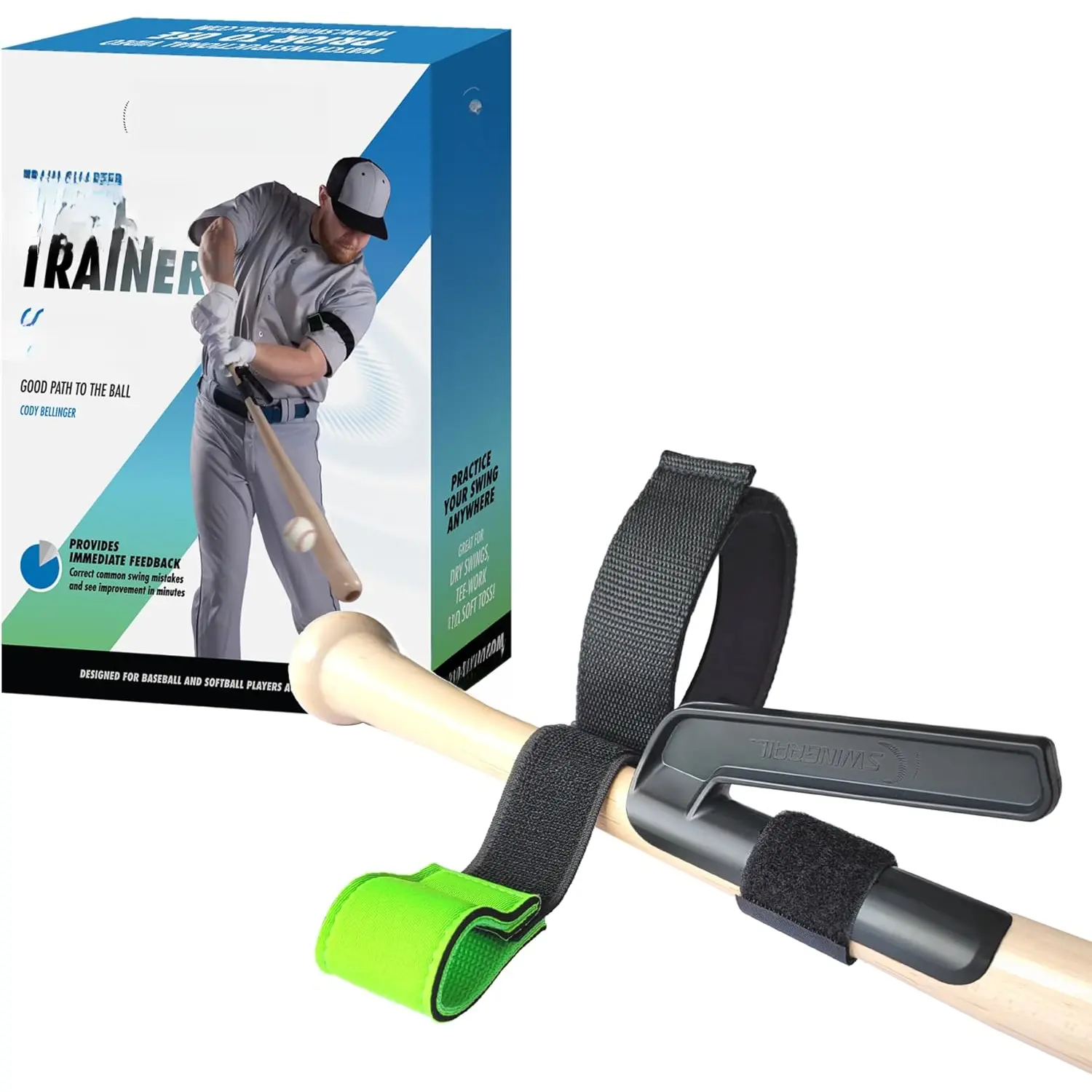 Baseball/Softball Swing Trainer Aid - Equipment for Batting and Hitting