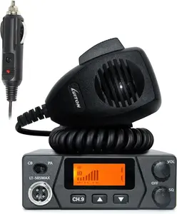 LUITON LT-505Max Portable 40-Channel 2-Way CB Radio, Compact Design, Audio External Speaker Jack, Large LED Display, 12-24V Voltage Compatibility
