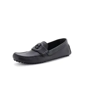 Pre-owned Gucci Men's Interlocking G Cutout Loafers Leather by Rebag