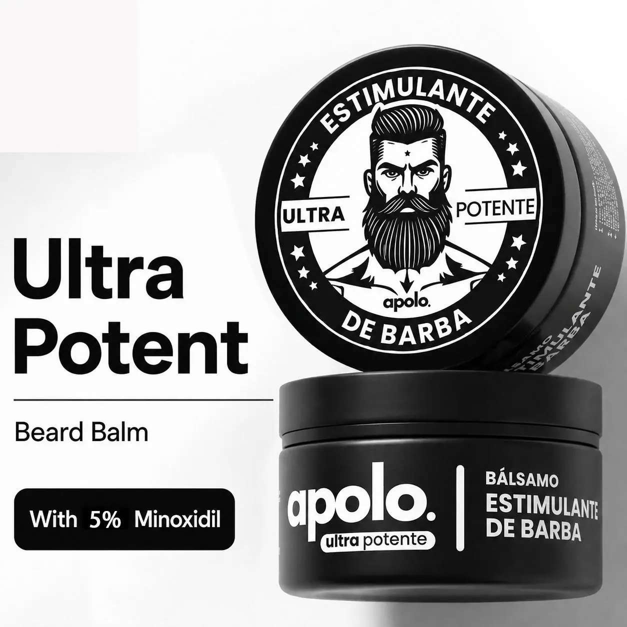 Apolo Growater Beard Growth Cream – Patchy Beard to Fuller Look Fast Growth Formula Father's Day gift.good