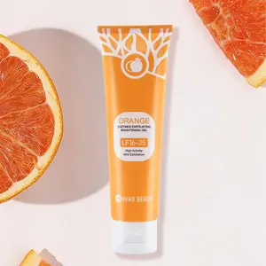 Vitamin C Exfoliating Gel, Face and Body Scrub, Deep Cleansing Exfoliating Gel, Brightening Mask, Single Item, No Alcohol or Aerosol