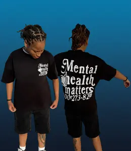 Double Mental Health Matters Tee - Black